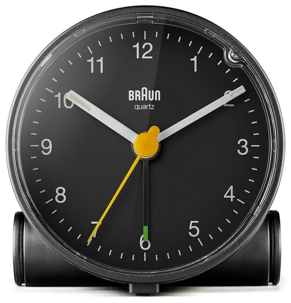 BRAUN BC01B SİYAH Klasik ANALOG ALARMLI MASA SAATİ - Resim 3