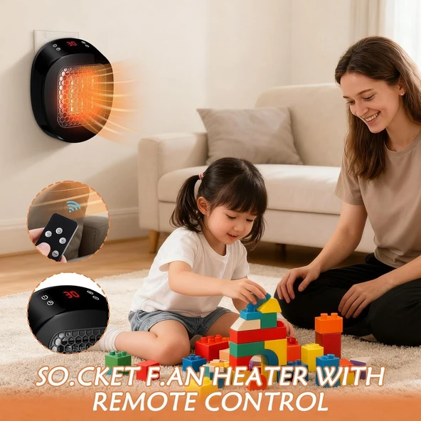 Evember Mekan Isıtıcı  Uzaktan Kumandalı LED Ekranlı ürün görseli 1