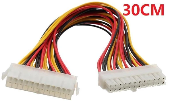 PrimeX PX-4983 Psu 24 Pin Power Uzatma Kablo, Power Supply 24 pin Uzatıcı Ek Dişi Erkek Kablo - Resim 2