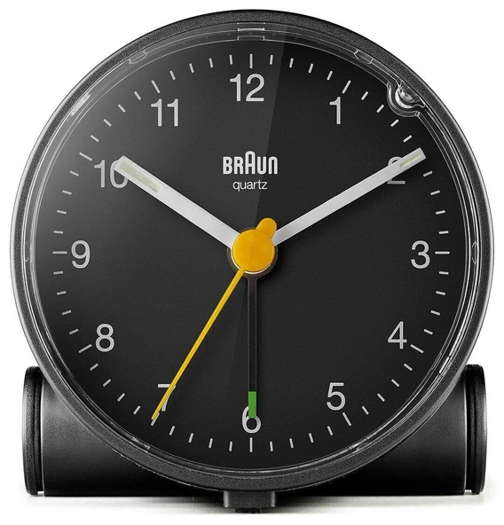 BRAUN BC01B SİYAH Klasik ANALOG ALARMLI MASA SAATİ - Resim 2