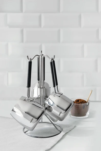 Nehir elegant çeyiz seti takımı - 19 parça tencere çaydanlık cezve seti takımı - Resim 4