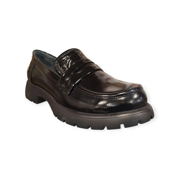 MAMMAMİA D25KA-795 KADIN LOAFER DERİ AYAKKABI - Resim 9