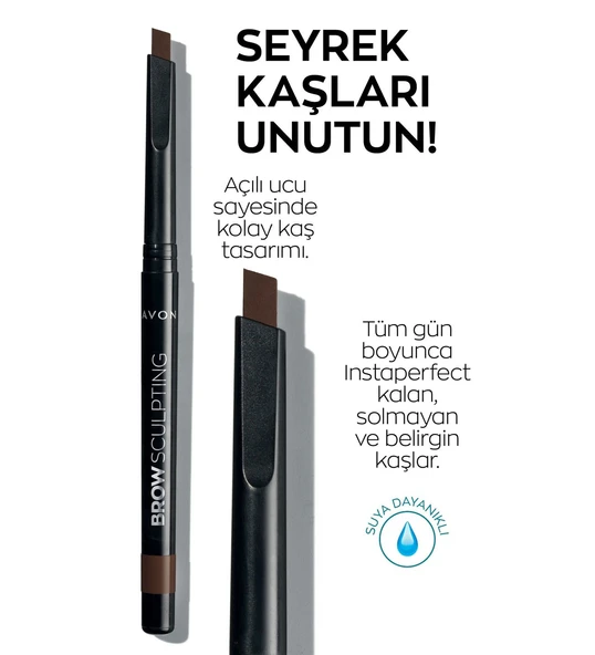 Avon Brow Sculpting Kaş Kalemi Dark Brown ürün görseli