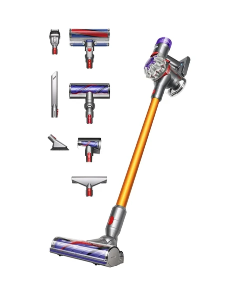 Dyson V8 Absolute Total Şarjlı Dikey Süpürge Gümüş - Sarı ürün görseli