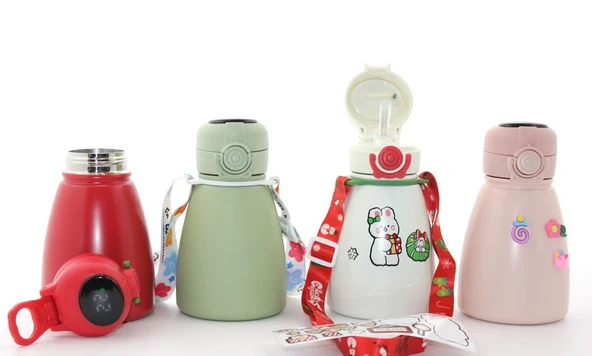 Dijital Göstergeli Çift Katmanlı Termos Suluk 500 Ml ürün görseli