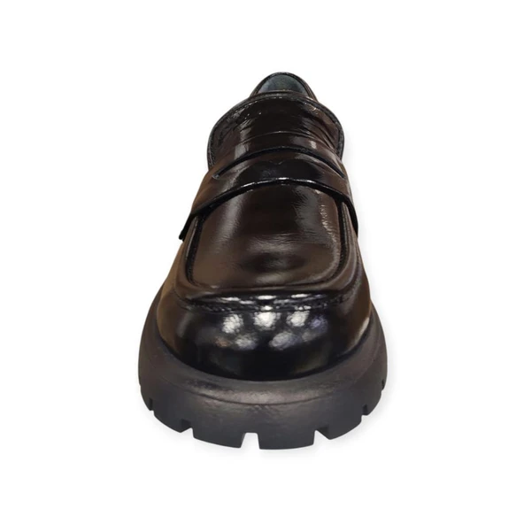 MAMMAMİA D25KA-795 KADIN LOAFER DERİ AYAKKABI - Resim 12