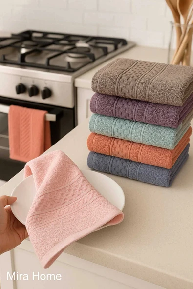 6 Parça Mutfak Havlusu Seti %100 Pamuklu Begüm ürün görseli 1