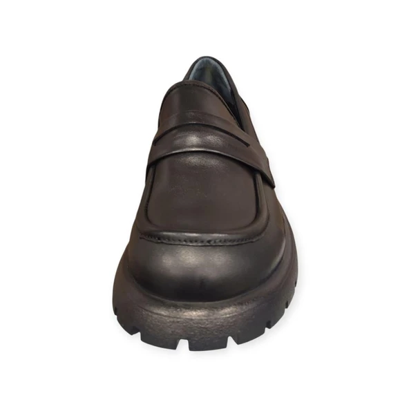 MAMMAMİA D25KA-795 KADIN LOAFER DERİ AYAKKABI - Resim 6