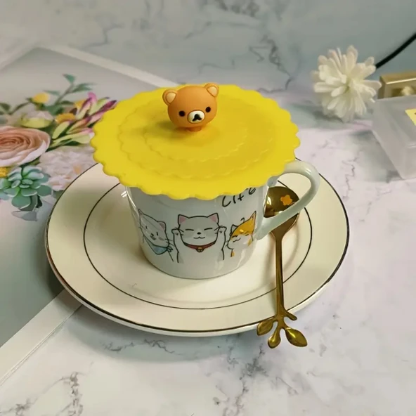 Silikon Bardak Kapağı - Resim 4