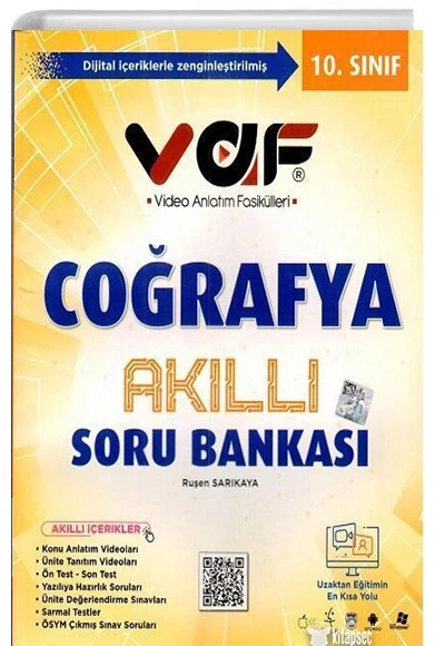 10.Sınıf Vaf Kimya Akıllı Soru Bankası ürün görseli