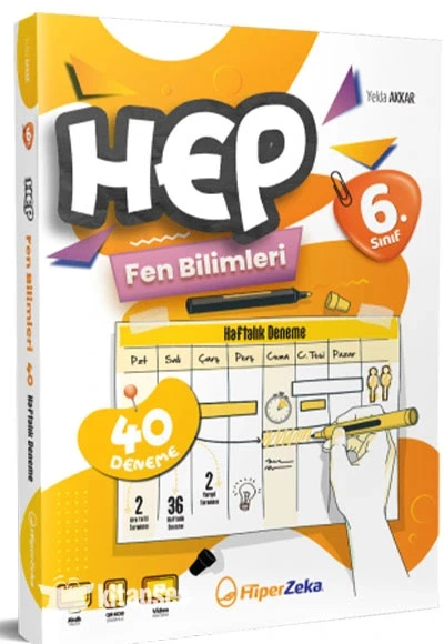 Hiperzeka 6.Sınıf Hep Fen Bilimleri 40 Deneme ürün görseli
