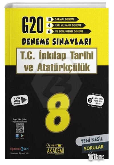 Üçgen 8.Sınıf İnkilap Tarihi Soru Bankası ürün görseli 1