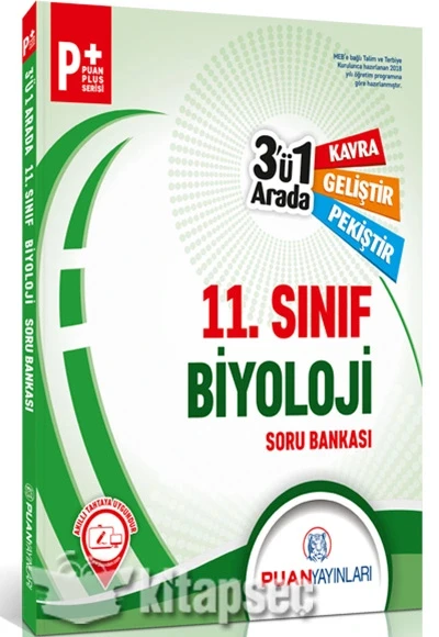 Puan 11.Sınıf Biyoloji Soru Bankası ürün görseli 1
