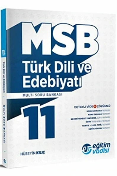 Eğitim Vadisi 11.Sınıf Türk Dili Edebiyatı Multi Soru Bankası ürün görseli 1