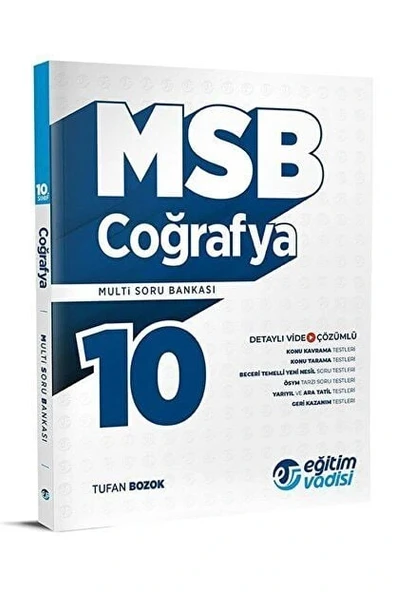 Eğitim Vadisi 10.Sınıf Coğrafya Multi Soru Bankası ürün görseli 1