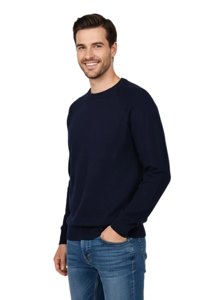 Erkek Spor Reklam Kol Kazak Regular Fit BGL-ST04949 - Resim 6