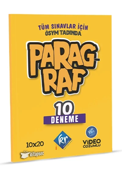 Tüm Sınavlar İçin Paragraf 10 Deneme Kr Akademi ürün görseli 1