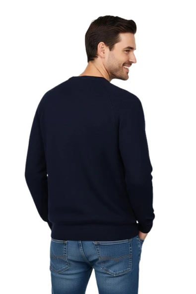 Erkek Spor Reklam Kol Kazak Regular Fit BGL-ST04949 - Resim 9