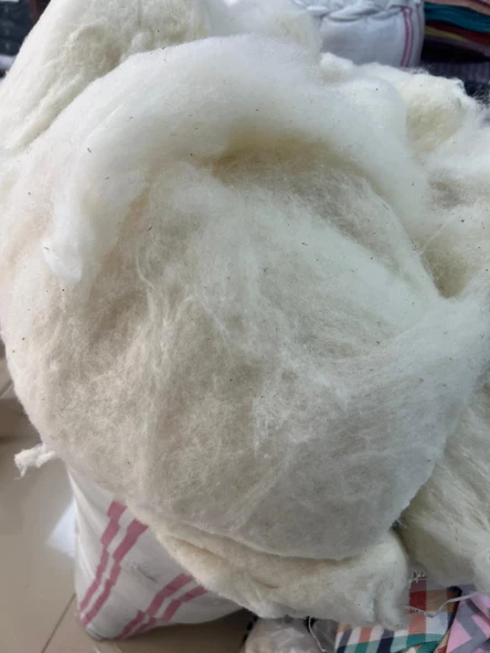 Çift kişilik El Yapımı, El Sırıması 100% Doğal Kuzu Yünü Yorgan 5 kg - Resim 4