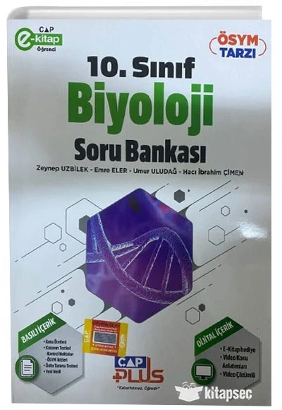 Çap 10.Sınıf Biyoloji Soru Bankası Plus ürün görseli 1