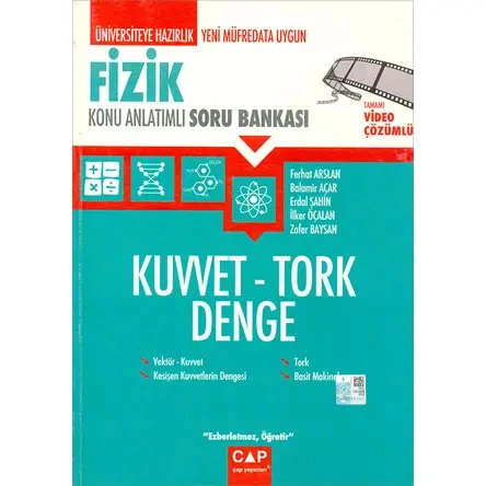 Çap Üniv Sın Haz Fizik Kuvvet Tork Denge Konu A.Soru Bankası ürün görseli 1