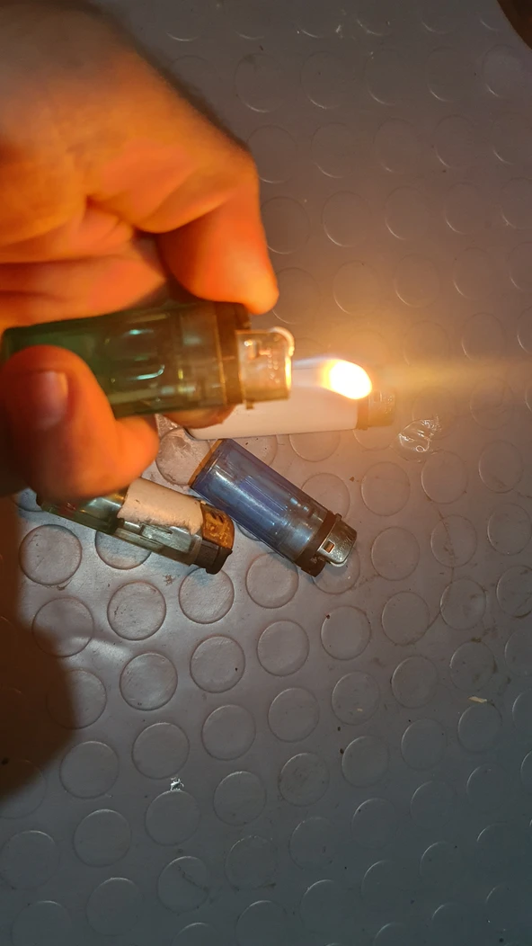 5 adet çakmak ikinci el karma gazi dolu - Resim 2