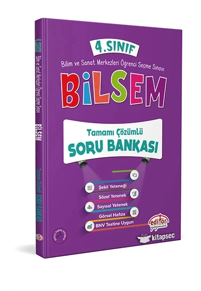 Editör 4.Sınıf Bilsem Çözümlü Soru Bankası ürün görseli
