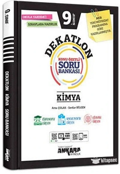 *Kampanya* Ankara 9.Sınıf Kimya Dekatlon Konu Özetli̇ Soru Bankasi ürün görseli