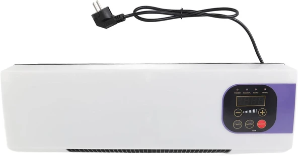 Elektrikli Duvar Isıtıcı, 3 -Hızlı Duvar Isıtıcı PTC İç Kullanım İçin Kolay Destek Isıtma (AB fişi 220V) - Resim 2