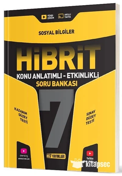 Hız 7.Sınıf Sosyal Bilgiler Konu Anlatımlı Soru Bankası Hibrit ürün görseli