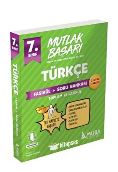 Muba 7.Sınıf Türkçe Mutlak Başarı Fasikül Soru Bankası ürün görseli 1