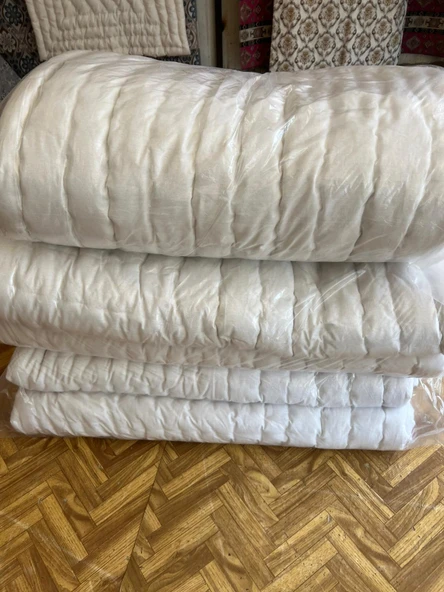 Çift kişilik El Yapımı, El Sırıması 100% Doğal Kuzu Yünü Yorgan 5 kg - Resim 3