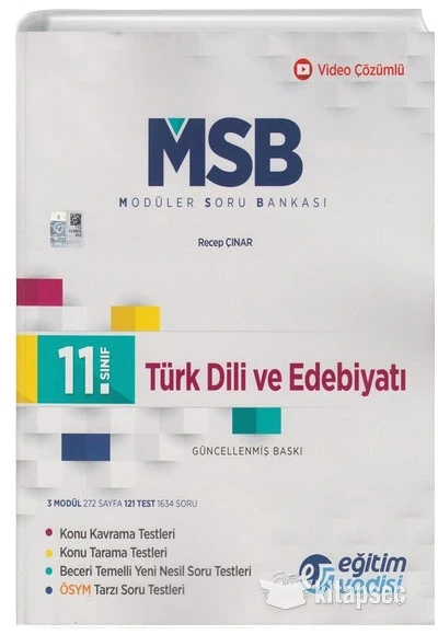 11.Sınıf Türk Dili Edebiyatı Modüler Soru Bankası Eğitim Vadisi ürün görseli 1