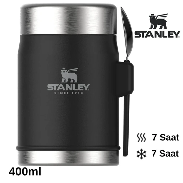 Stanley Classic Legendary Kaşıklı Yemek Termosu 0.4L Termos Kamp Matara - Resim 5