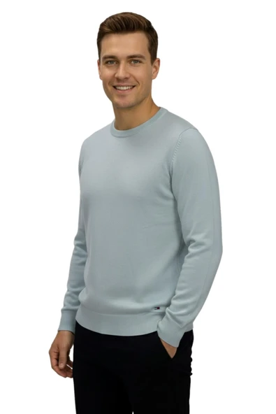 Erkek Spor Sıfır Yaka Regular Fit Kazak BGL-ST04953 - Resim 10