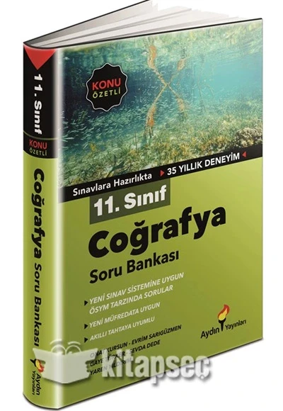 Aydın 11.Sınıf Coğrafya Soru Bankası ürün görseli 1