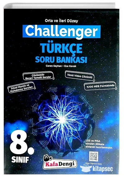8.Sınıf Challenger Türkçe Soru Bankası Kafadengi ürün görseli 1