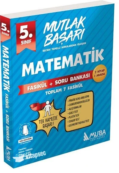 Muba 5.Sınıf Mutlak Başarı Matematik Fasikül+Soru Bankası ürün görseli 1