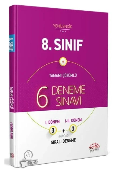 Editör 8.Sınıf 6 Deneme Sınavı ürün görseli