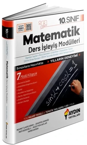 AYDIN 10.SINIF MATEMATİK DERS İŞLEYİŞ MODÜLLERİ ürün görseli 1