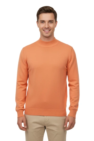 Erkek Yarım Balıkçı Yaka Regular Fit Kazak BGL-ST04954 - Resim 3