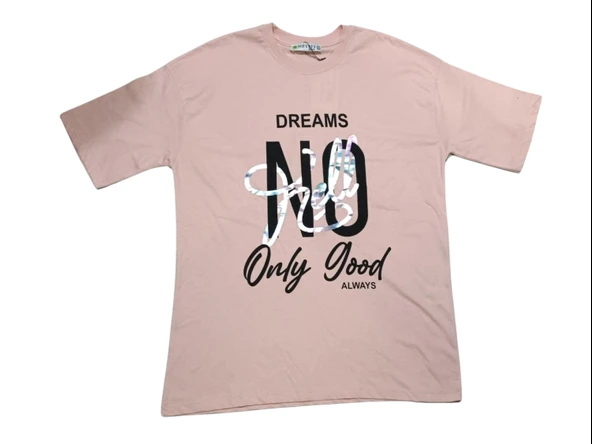 DREAMS BASKLI KIZ T-SHIRT ürün görseli 1