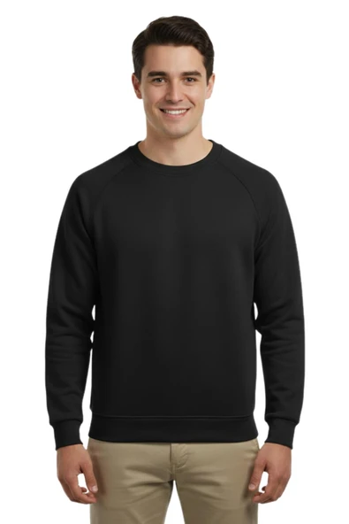 Erkek Spor Reklam Kol Sweatshirt Regular Fit BGL-ST04951 - Resim 3