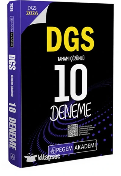 Pegem 2026 Dgs Çözümlü 10 Deneme ürün görseli
