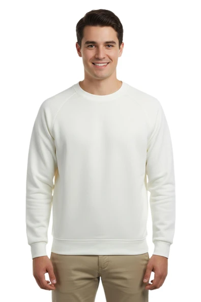 Erkek Spor Reklam Kol Sweatshirt Regular Fit BGL-ST04951 - Resim 4