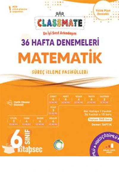 OKYANUS 6.SINIF MATEMATİK 36 HAFTA DENEMELERİ CLASSMATE ürün görseli