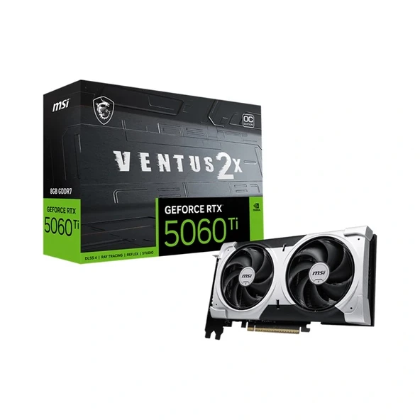 Msı Geforce Rtx5060tı 8g Ventus 2x Plus 8gb Gddr7 128bıt 3xdp 1xhdmı Ekran Kartı ürün görseli 1