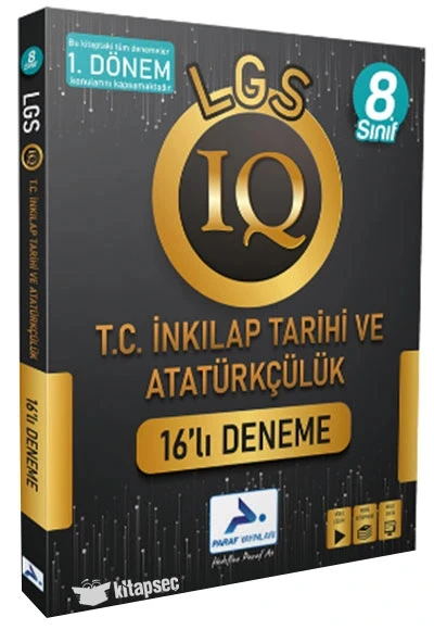Paraf 8.Sınıf 1.Dönem Inkilap Tarihi 16 Li Deneme ürün görseli