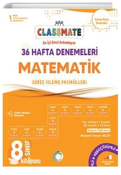 OKYANUS 8.SINIF MATEMATİK 36 HAFTA DENEMELERİ CLASSMATE ürün görseli