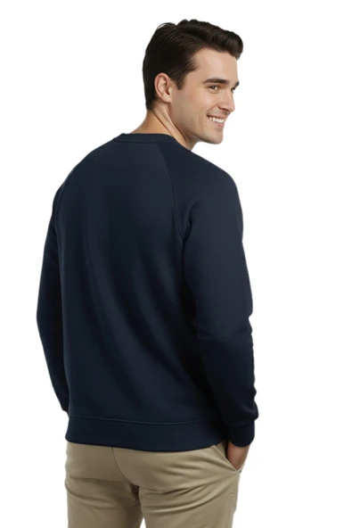 Erkek Spor Reklam Kol Sweatshirt Regular Fit BGL-ST04951 - Resim 9